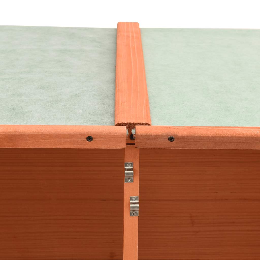 vidaXL Αποθήκη Εργαλείων Κήπου 136x75x160 εκ. από Μασίφ Ξύλο Ελάτης