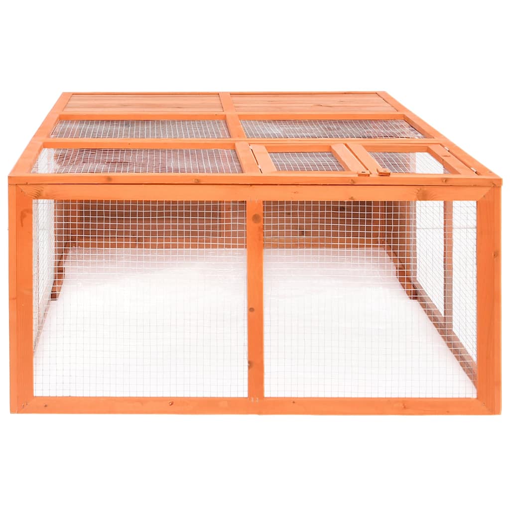 vidaXL Κλουβί Ζώου Κήπου 150 x 100 x 50 εκ. από Μασίφ Ξύλο Ελάτης