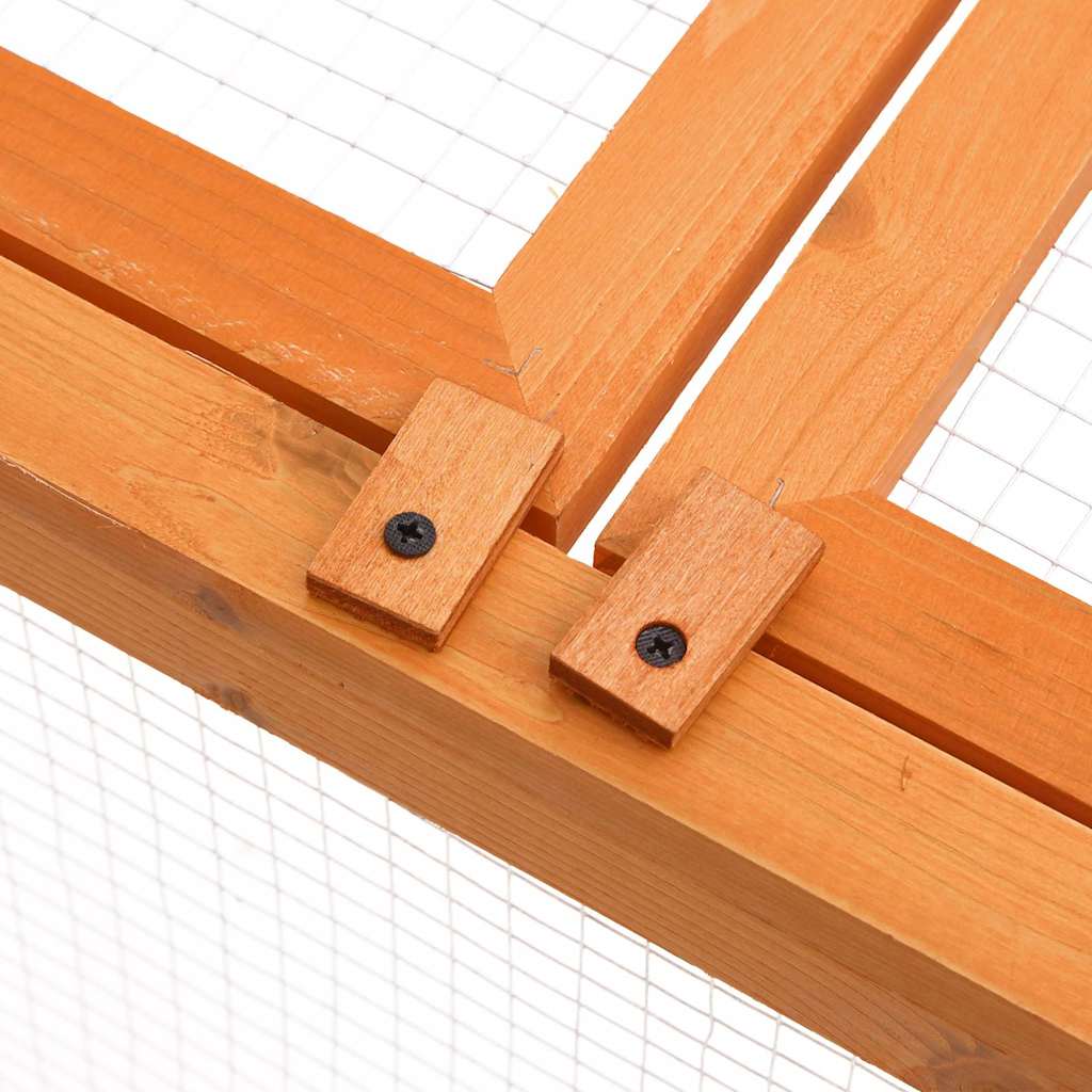 vidaXL Κλουβί Ζώου Κήπου 150 x 100 x 50 εκ. από Μασίφ Ξύλο Ελάτης