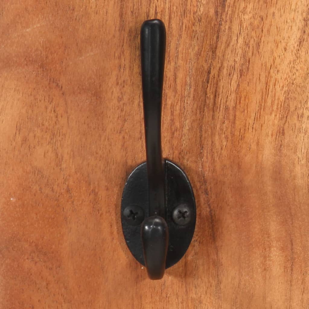 vidaXL Κρεμάστρες Τοίχου 2 τεμ. 36 x 3 x 110 εκ από Μασίφ Ξύλο Ακακίας