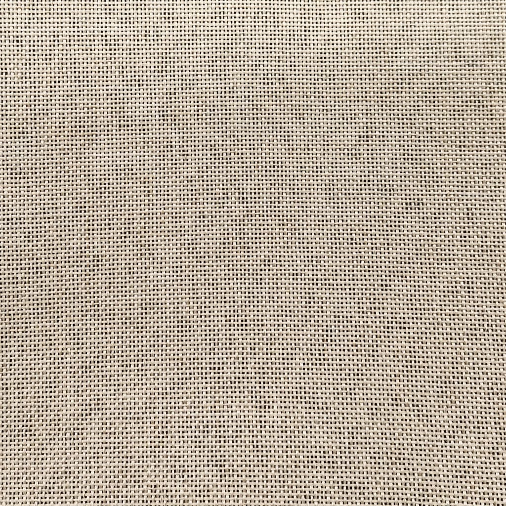 vidaXL Καρέκλα Δαπέδου Περιστρεφόμενη Κρεμ Υφασμάτινη