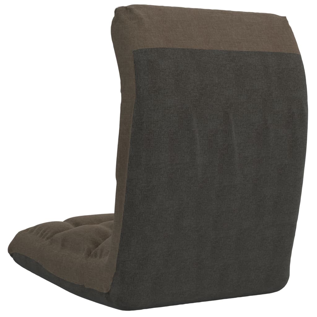 vidaXL Καρέκλα Δαπέδου Πτυσσόμενη Taupe Υφασμάτινη