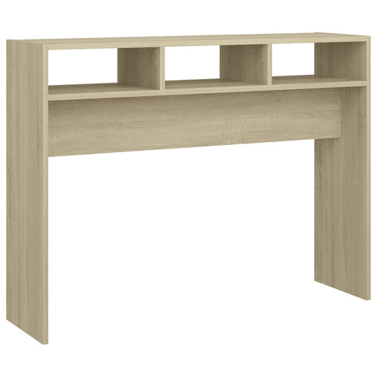 vidaXL Τραπεζάκι Κονσόλα Sonoma Δρυς 105 x 30 x 80 εκ. από Επεξ. Ξύλο