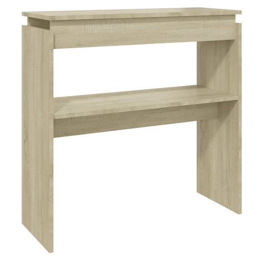 vidaXL Τραπεζάκι Κονσόλα Sonoma Δρυς 80 x 30 x 80 εκ. από Επεξ. Ξύλο