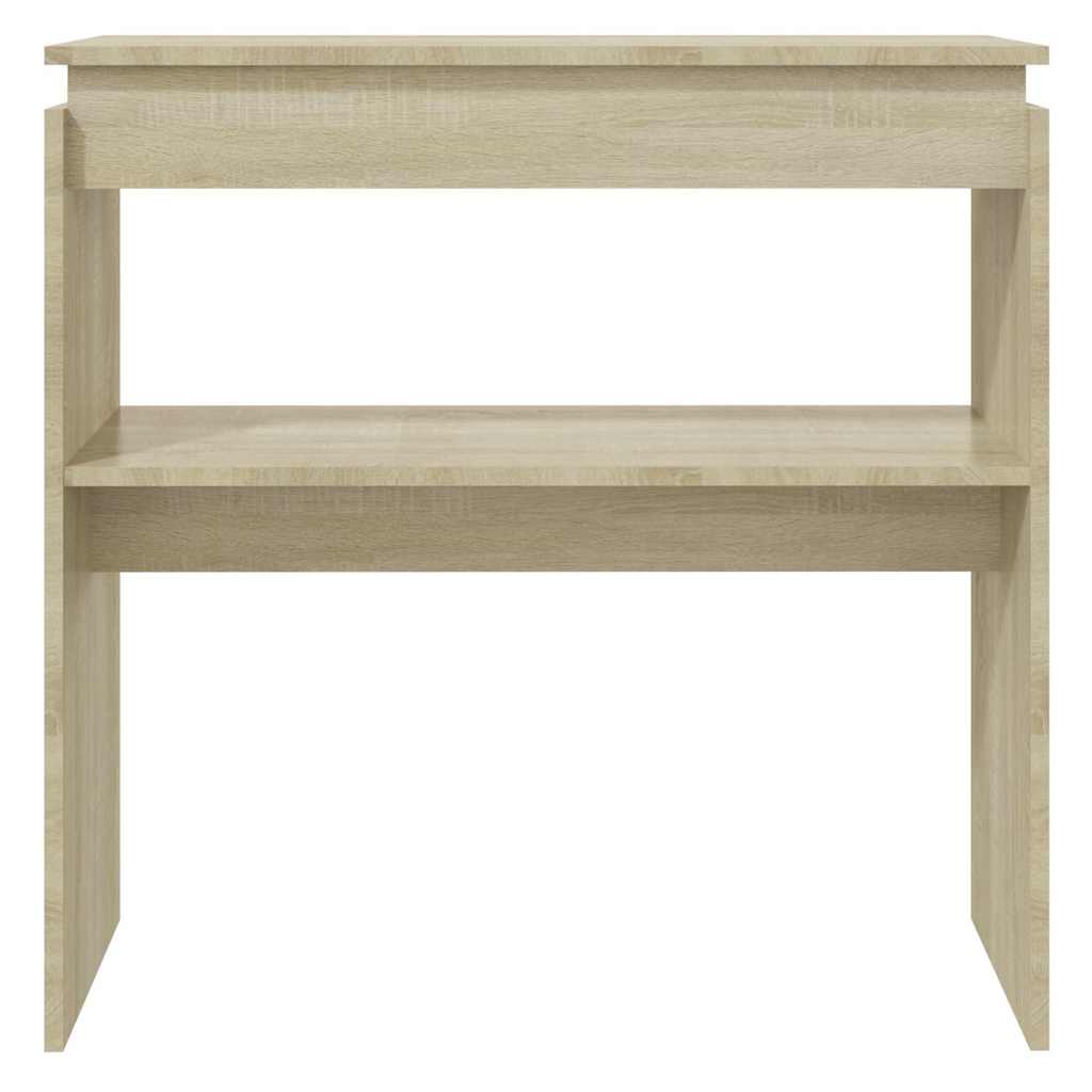 vidaXL Τραπεζάκι Κονσόλα Sonoma Δρυς 80 x 30 x 80 εκ. από Επεξ. Ξύλο