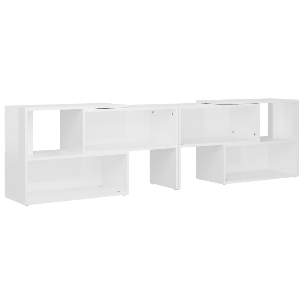 vidaXL Έπιπλο Τηλεόρασης Γυαλιστερό Λευκό 149x30x52 εκ. Επεξ. Ξύλο
