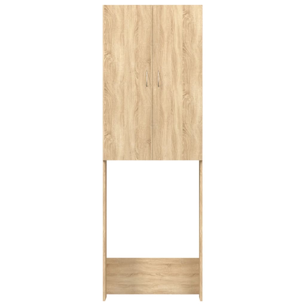 vidaXL Ντουλάπι Πλυντηρίου Sonoma Δρυς 64 x 25,5 x 190 εκ.