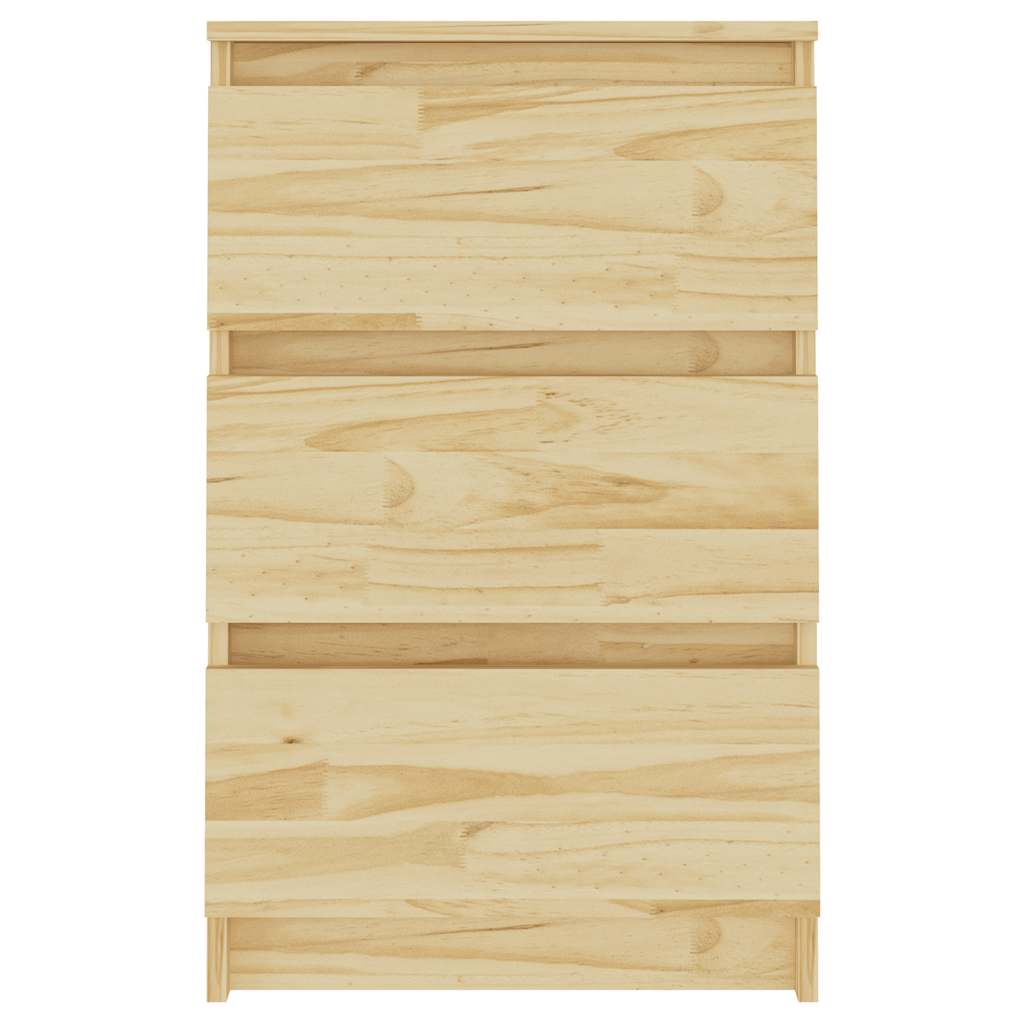 vidaXL Κομοδίνο 40 x 29,5 x 64 εκ. από Μασίφ Ξύλο Πεύκου