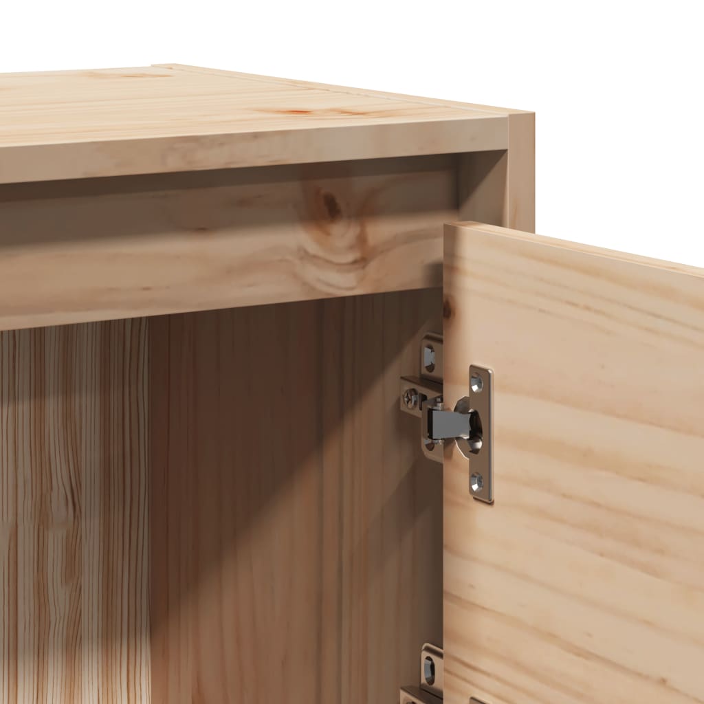vidaXL Κομοδίνο 40 x 30,5 x 40 εκ. από Μασίφ Ξύλο Πεύκου