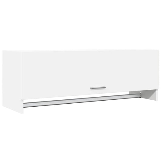 vidaXL Ντουλάπα Λευκή 100 x 32,5 x 35 εκ. από Επεξ. Ξύλο