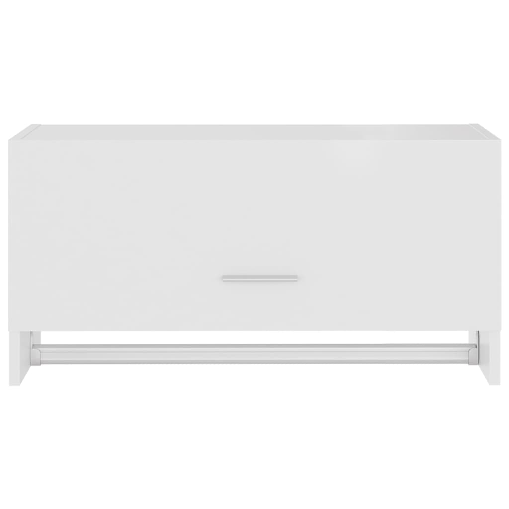 vidaXL Ντουλάπα Λευκή 70 x 32,5 x 35 εκ. από Επεξ. Ξύλο