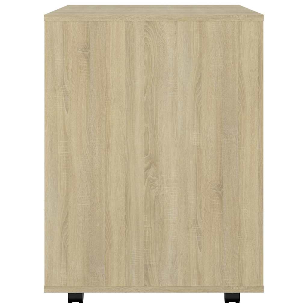 vidaXL Ντουλάπι Τροχήλατο Sonoma Δρυς 60x53x72 εκ. Επεξ. Ξύλο