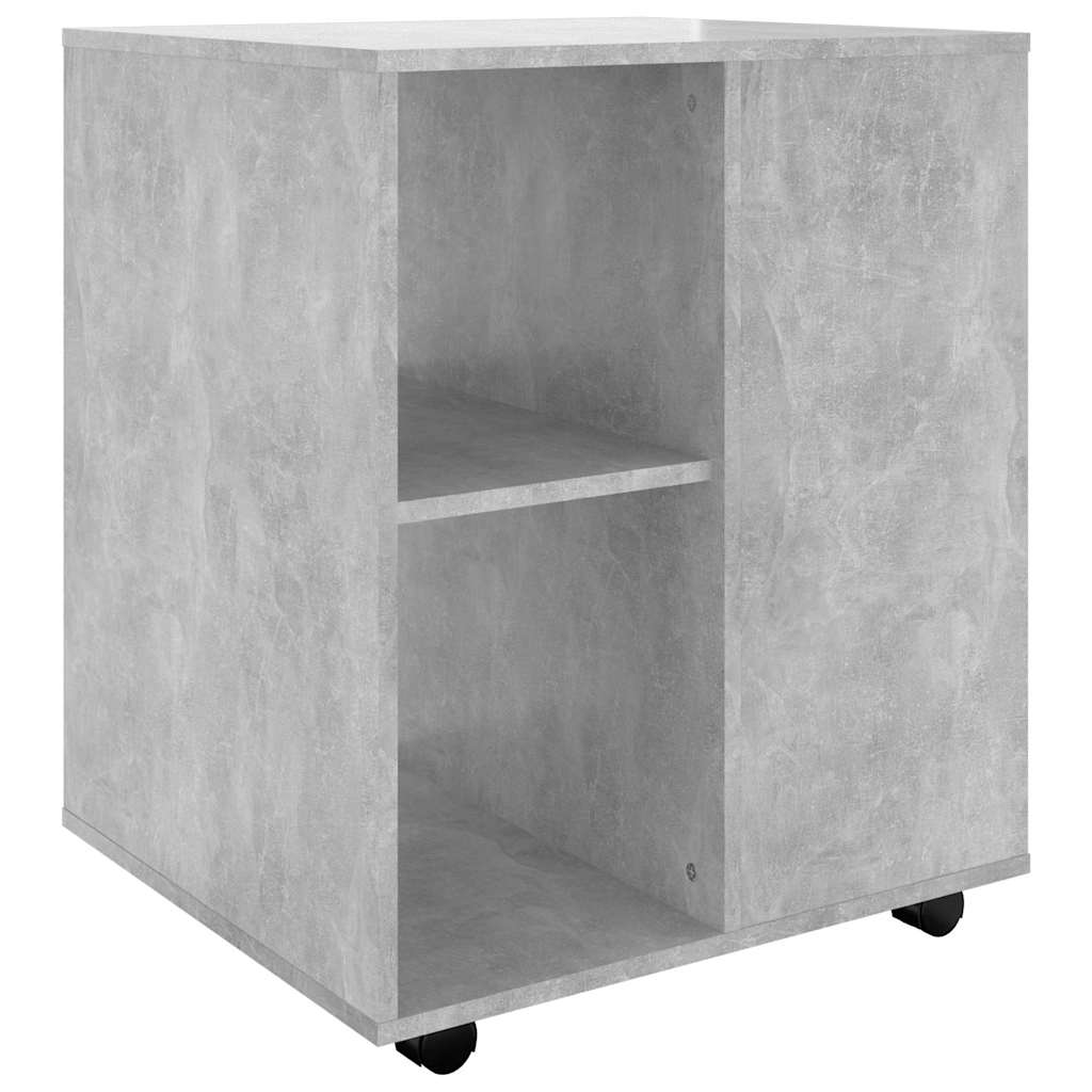 vidaXL Ντουλάπι Τροχήλατο Γκρι Σκυροδέματος 60x53x72 εκ. Επεξ. Ξύλο