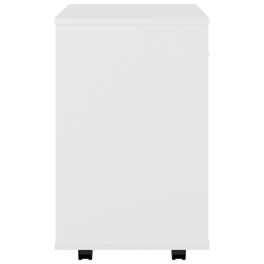 vidaXL Ντουλάπι Τροχήλατο Λευκό 46 x 36 x 59 εκ. από Επεξ. Ξύλο