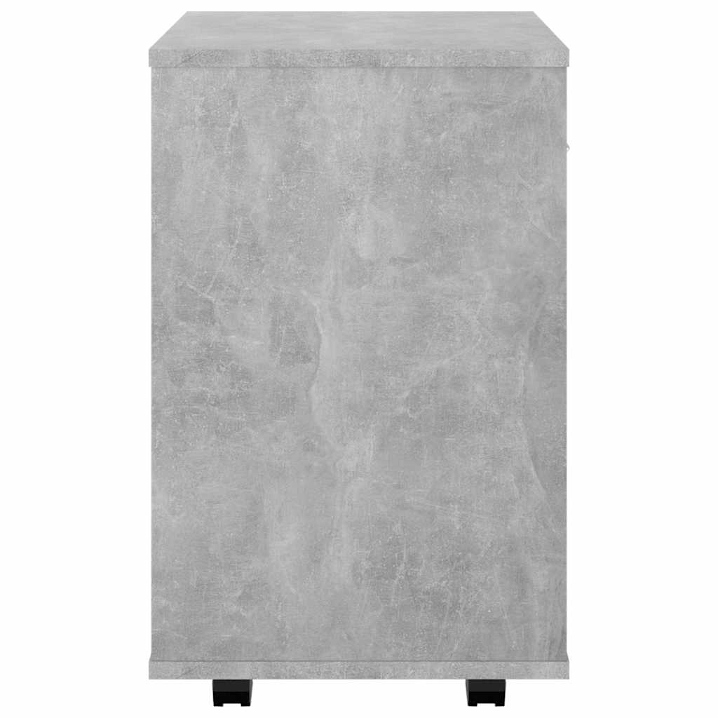 vidaXL Ντουλάπι Τροχήλατο Γκρι Σκυρ. 46 x 36 x 59 εκ. από Επεξ. Ξύλο
