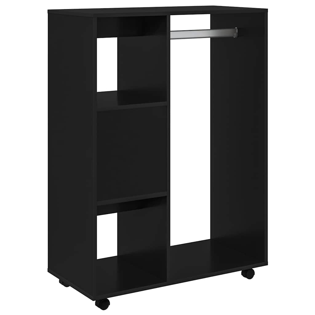vidaXL Ντουλάπα Μαύρη 80 x 40 x 110 εκ. από Επεξ. Ξύλο