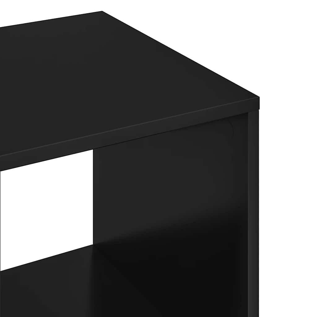 vidaXL Ντουλάπα Μαύρη 80 x 40 x 110 εκ. από Επεξ. Ξύλο