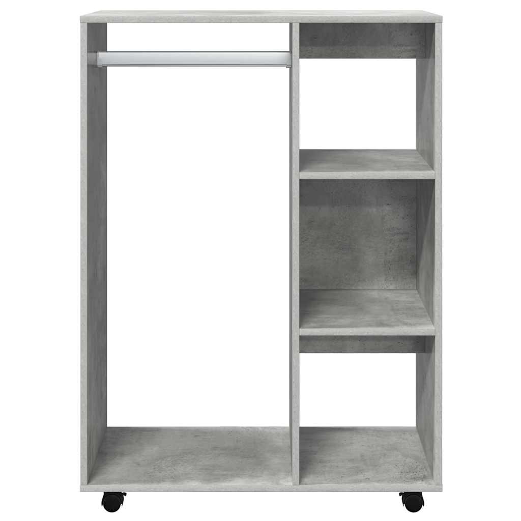 vidaXL Ντουλάπα Γκρι Σκυροδέματος 80 x 40 x 110 εκ. από Επεξ. Ξύλο