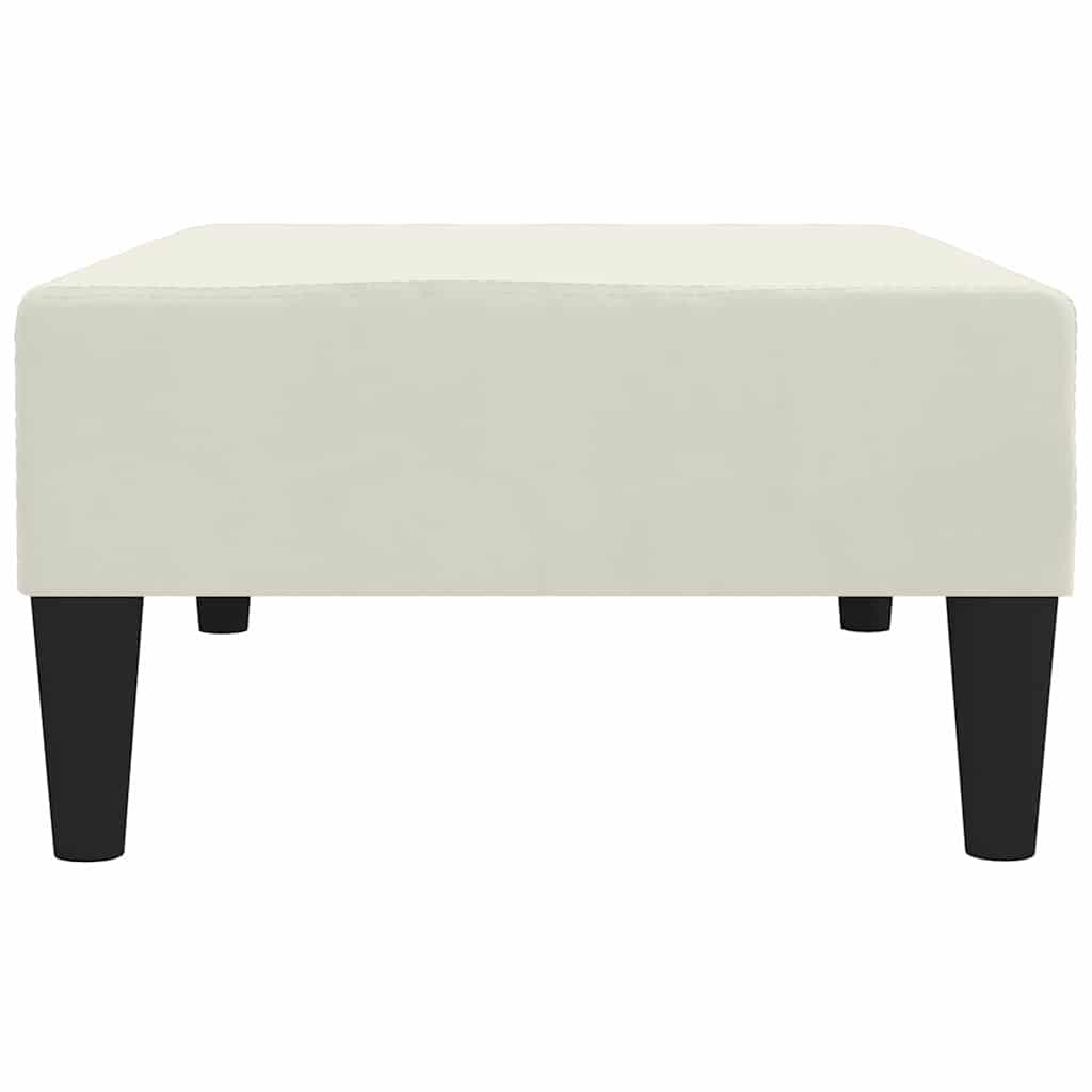 vidaXL Σκαμπό/Υποπόδιο Κρεμ 78 x 56 x 32 εκ. Βελούδινο