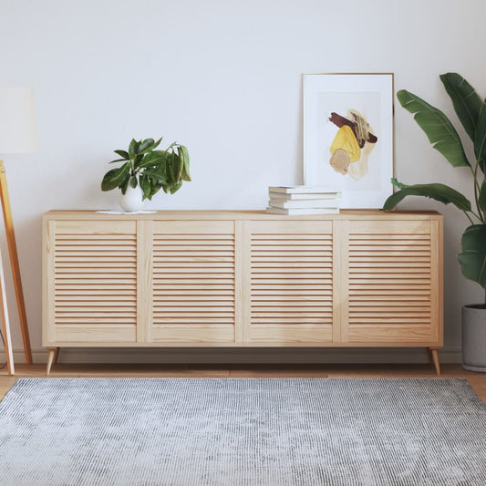 vidaXL Πορτάκια με Περσίδες 4 Τεμ. 61,5x49,4 εκ. από Μασίφ Ξύλο Πεύκου