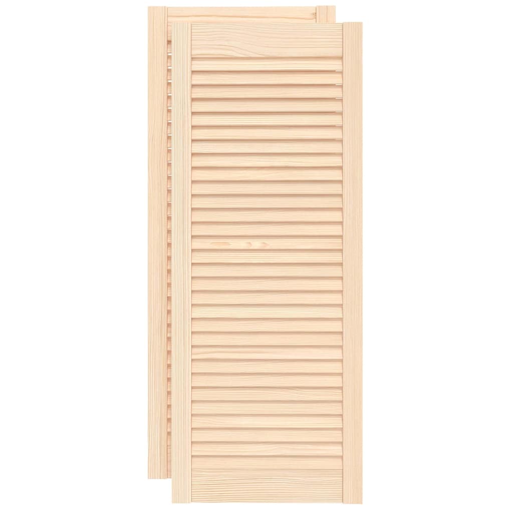 vidaXL Πορτάκια με Περσίδες 2 Τεμ. 99,3x39,4 εκ. από Μασίφ Ξύλο Πεύκου