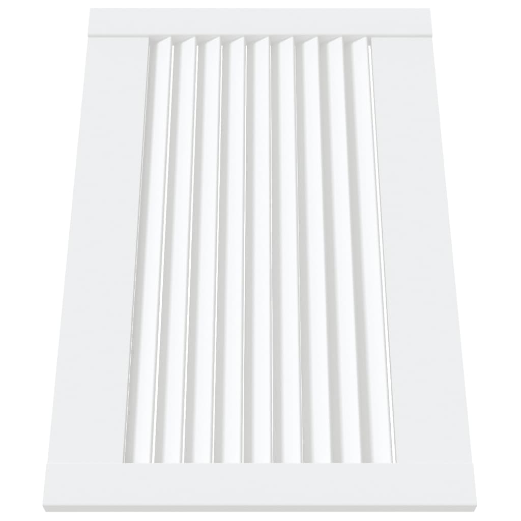 vidaXL Πορτάκια με Περσίδες 4 Τεμ. Λευκά 39,5x59,4εκ Μασίφ Ξύλο Πεύκου