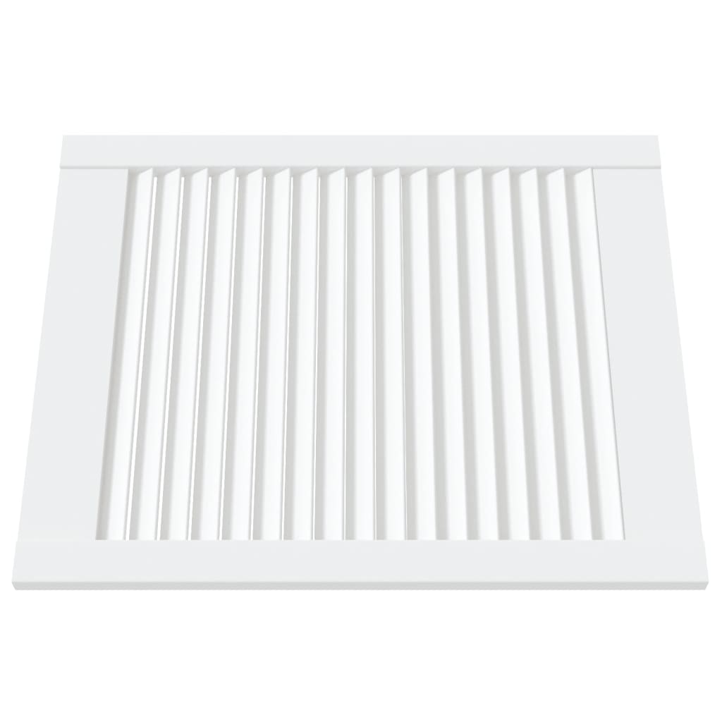 vidaXL Πορτάκια με Περσίδες 4 Τεμ. Λευκά 61,5x49,4εκ Μασίφ Ξύλο Πεύκου