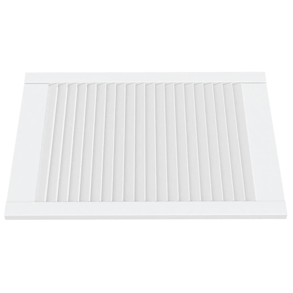 vidaXL Πορτάκια με Περσίδες 4 Τεμ. Λευκά 69x49,4εκ Μασίφ Ξύλο Πεύκου