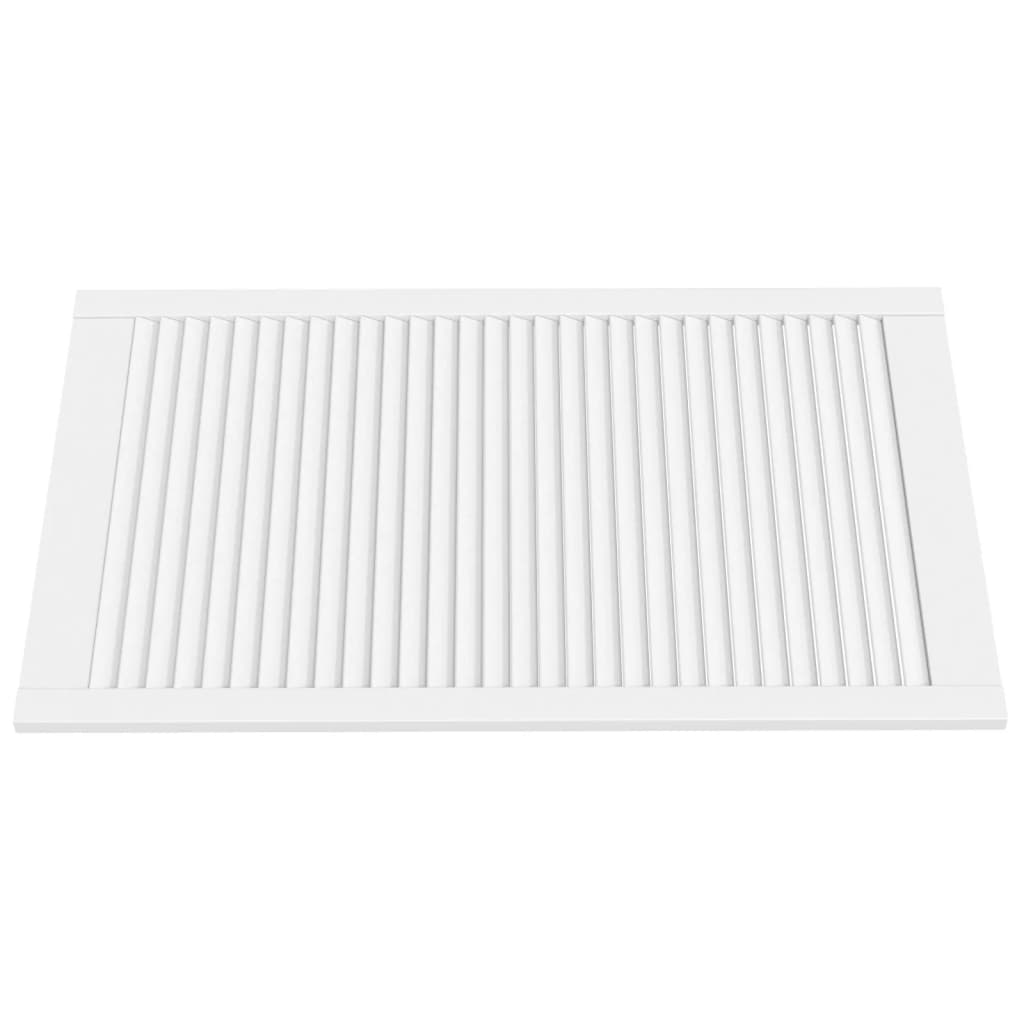 vidaXL Πορτάκια με Περσίδες 4 τεμ Λευκά 99,3x59,4 εκ Μασίφ Ξύλο Πεύκου