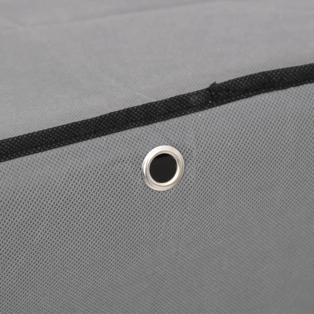 vidaXL Παπουτσοθήκη Γκρι 60 x 30 x 166 εκ. Υφασμάτινη