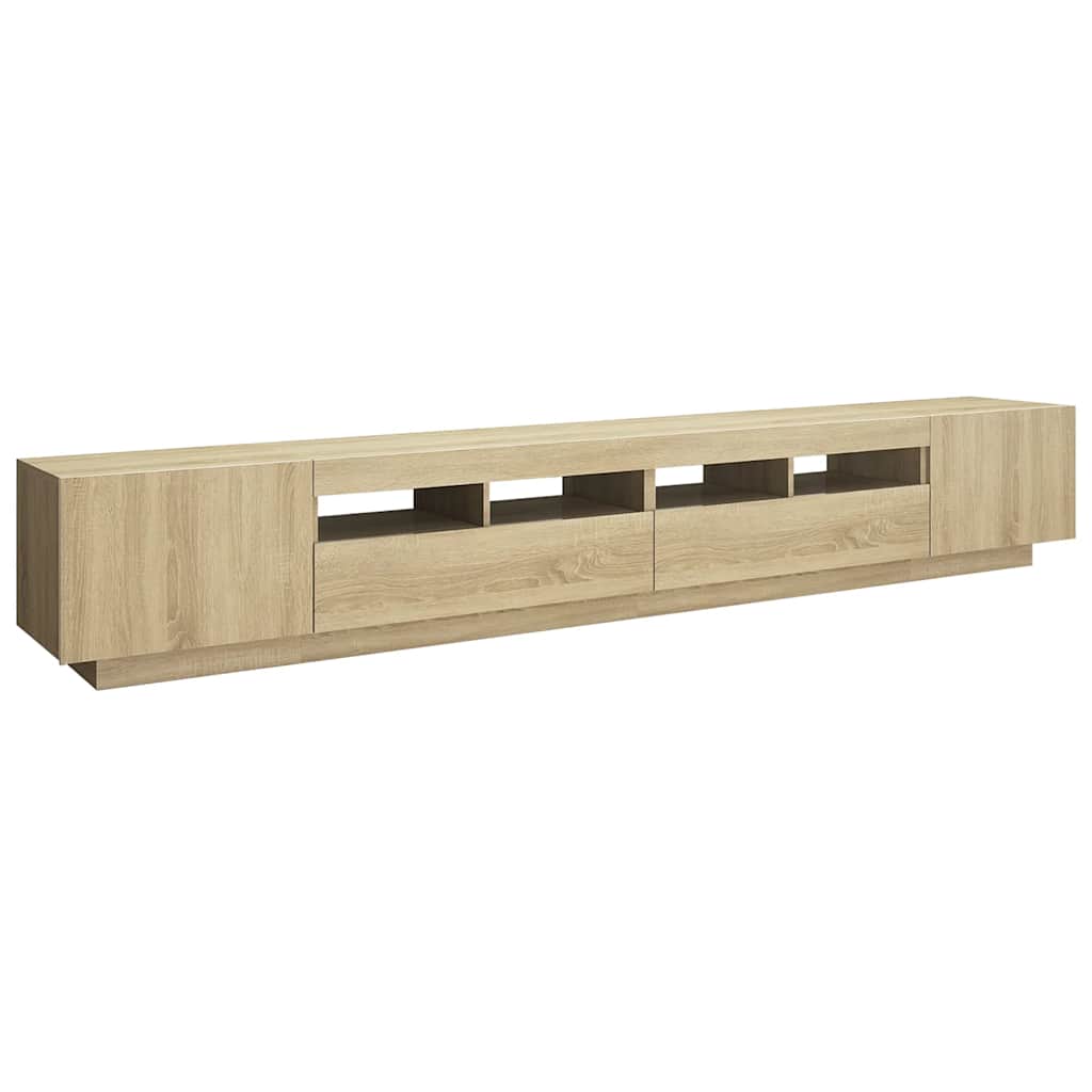 vidaXL Έπιπλο Τηλεόρασης με LED Sonoma Δρυς 260 x 35 x 40 εκ.