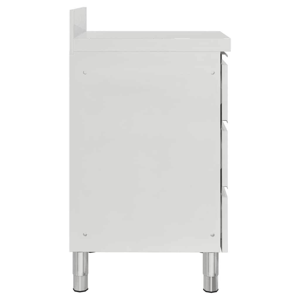 vidaXL Επαγγελματικά Ντουλάπια Κουζίνας με 3 Συρτάρια 2 τεμ. 50x60x96 εκ.