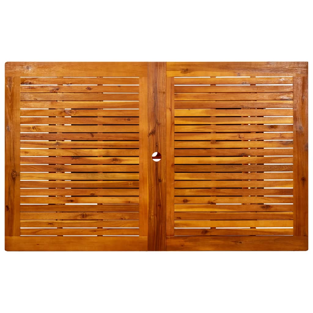 vidaXL Τραπεζαρία Κήπου (160-240) x 100 x 75 εκ από Μασίφ Ξύλο Ακακίας