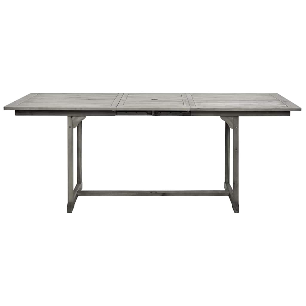 vidaXL Τραπεζαρία Κήπου (150-200) x 100 x 75 εκ από Μασίφ Ξύλο Ακακίας