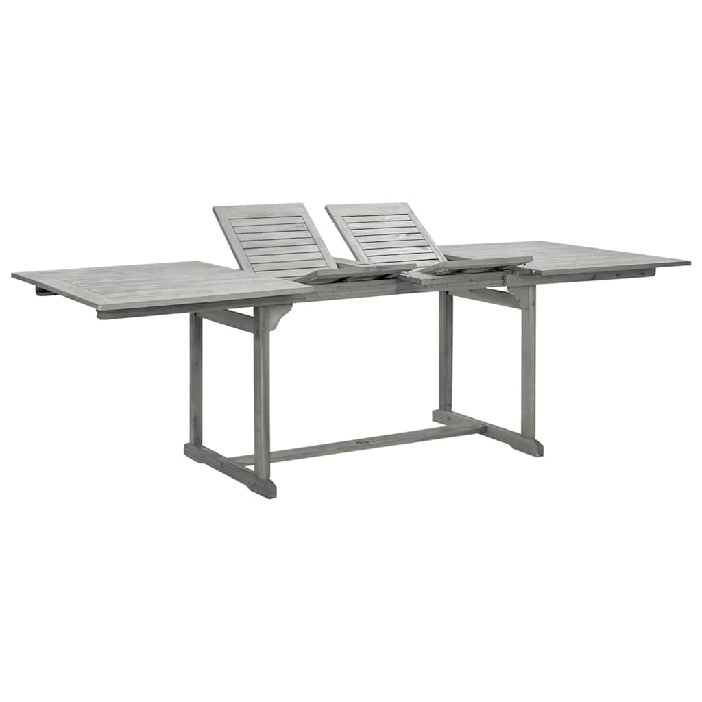 vidaXL Τραπεζαρία Κήπου (160-240) x 100 x 75 εκ από Μασίφ Ξύλο Ακακίας