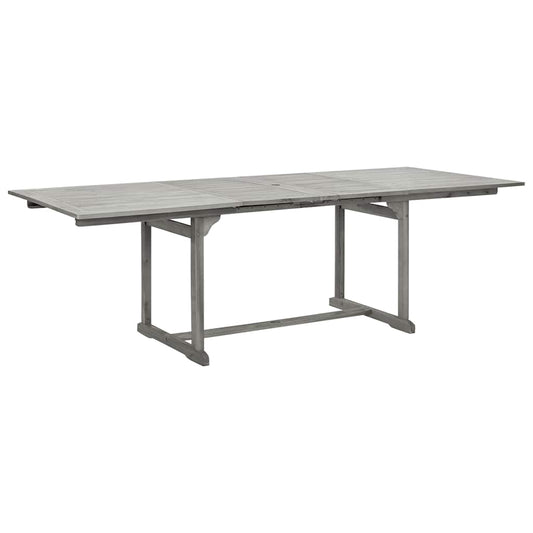 vidaXL Τραπεζαρία Κήπου (160-240) x 100 x 75 εκ από Μασίφ Ξύλο Ακακίας