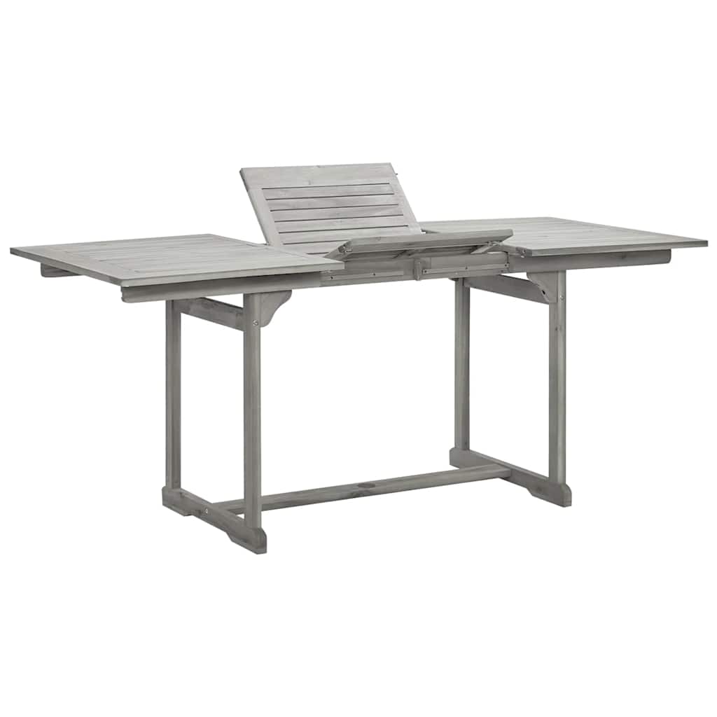 vidaXL Τραπεζαρία Κήπου (120-170) x 80 x 75 εκ. από Μασίφ Ξύλο Ακακίας
