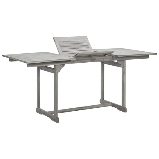 vidaXL Τραπεζαρία Κήπου (120-170) x 80 x 75 εκ. από Μασίφ Ξύλο Ακακίας