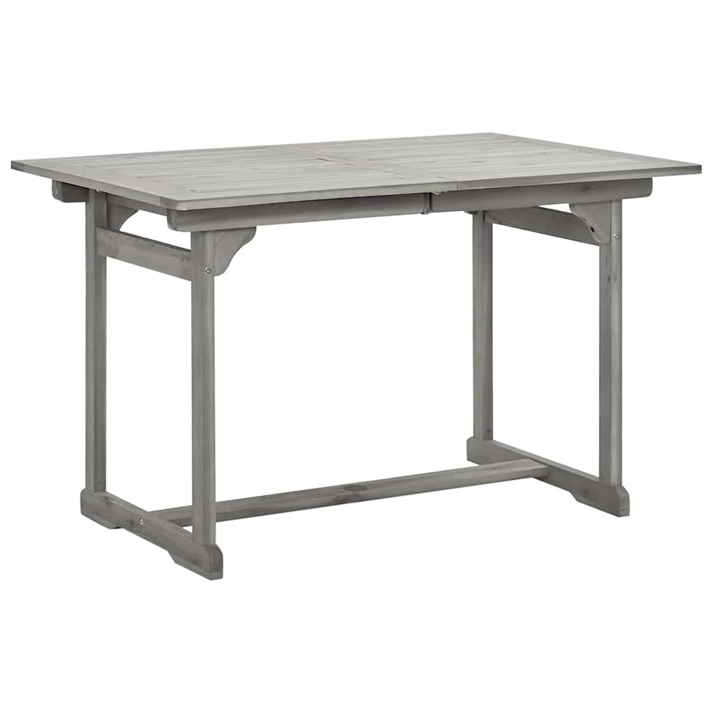 vidaXL Τραπεζαρία Κήπου (120-170) x 80 x 75 εκ. από Μασίφ Ξύλο Ακακίας
