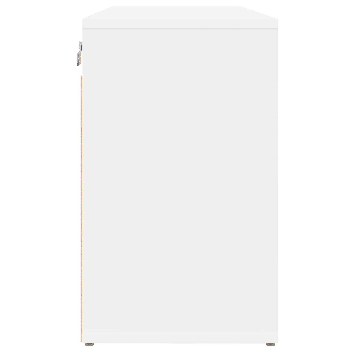 vidaXL Ντουλάπα Παπουτσιών 77,5 x 30 x 51 εκ. Επεξεργασμένο Ξύλο Λευκό