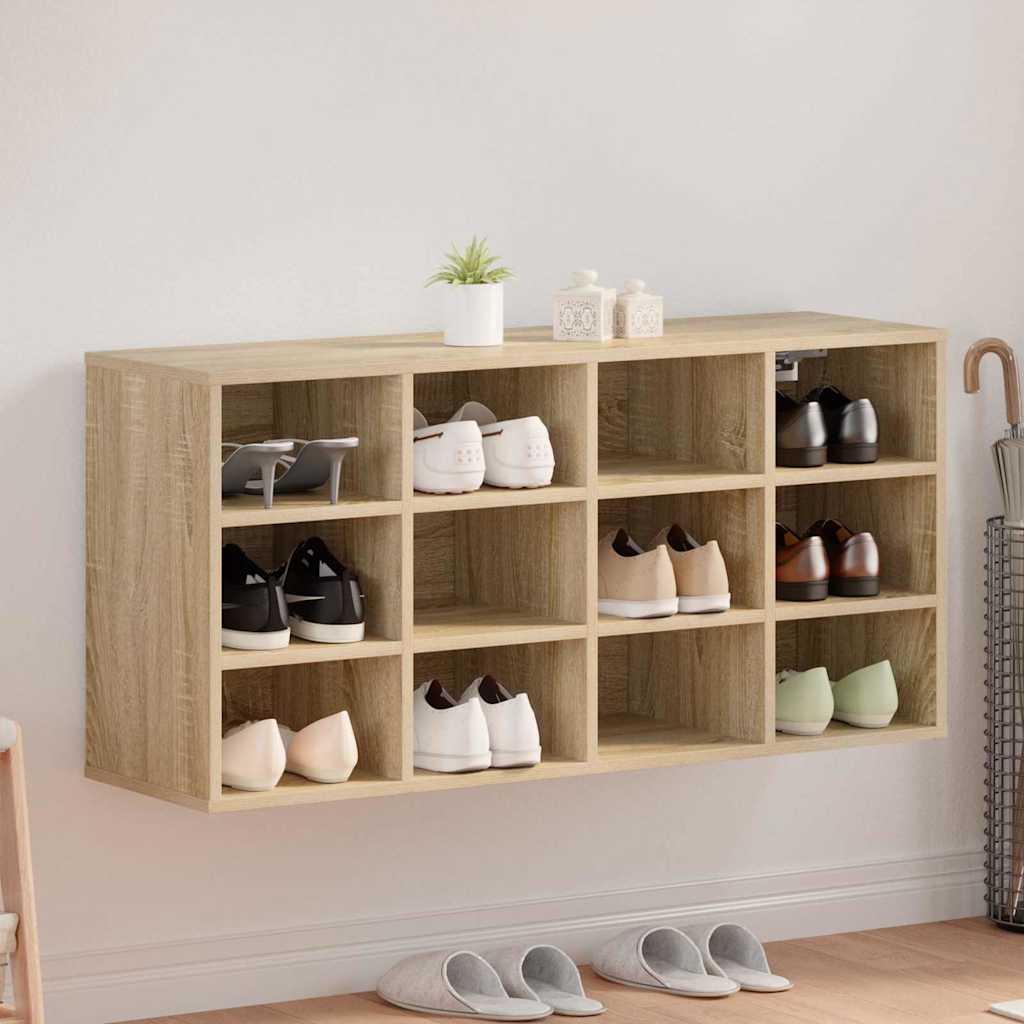 vidaXL Ντουλάπα Παπουτσιών με ράφι Δρύς Sonoma 103 x 30 x 51 εκ.