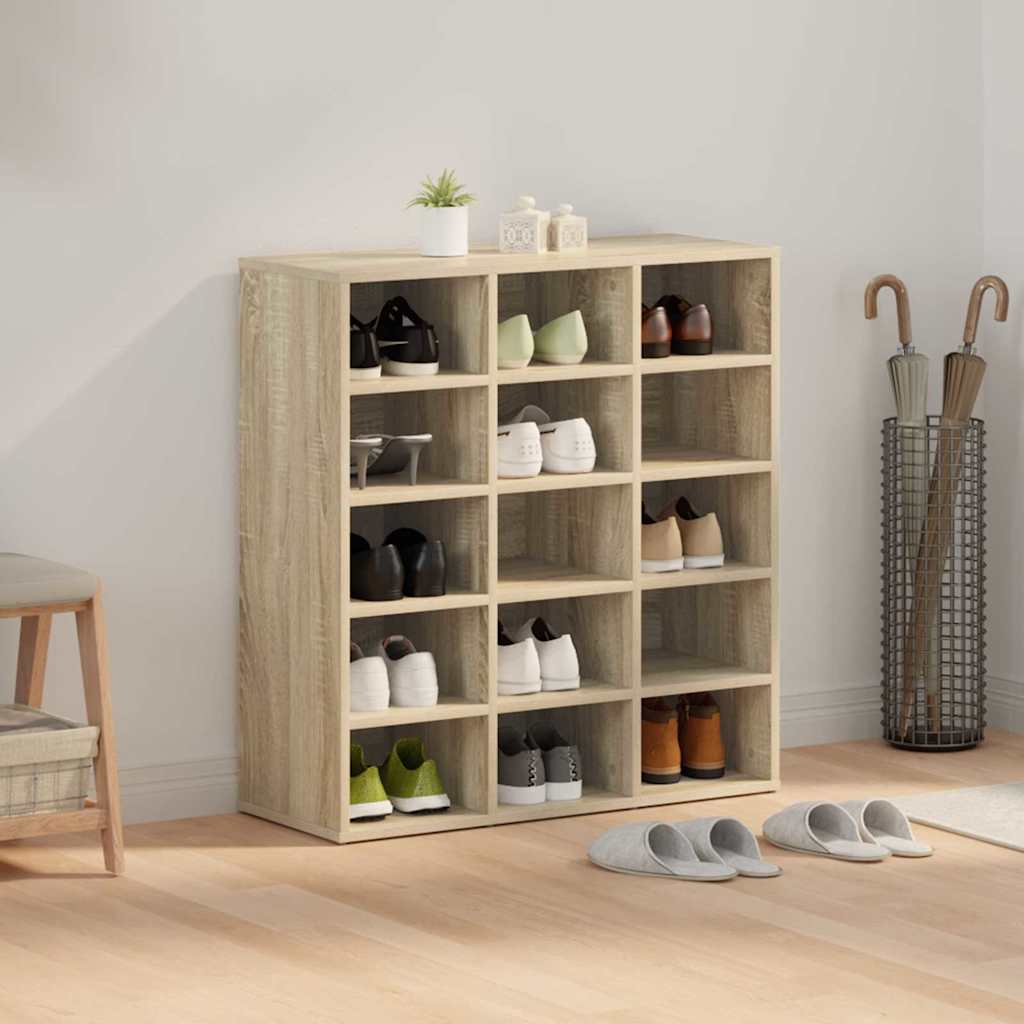 vidaXL Ντουλάπα Παπουτσιών με ράφι Δρύς Sonoma 77,5 x 30 x 83,5 εκ.