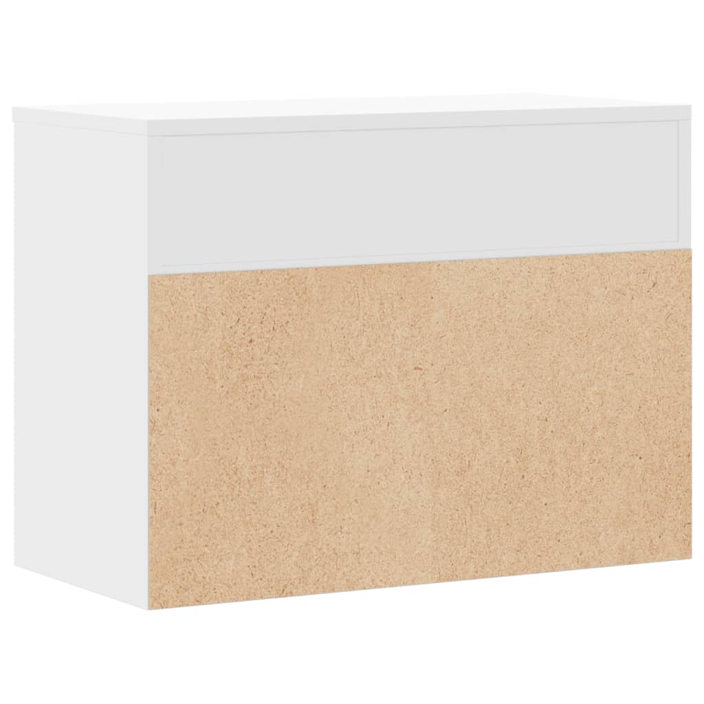 vidaXL Παπουτσοθήκη Λευκή 60 x 30 x 45 εκ. από Επεξ. Ξύλο