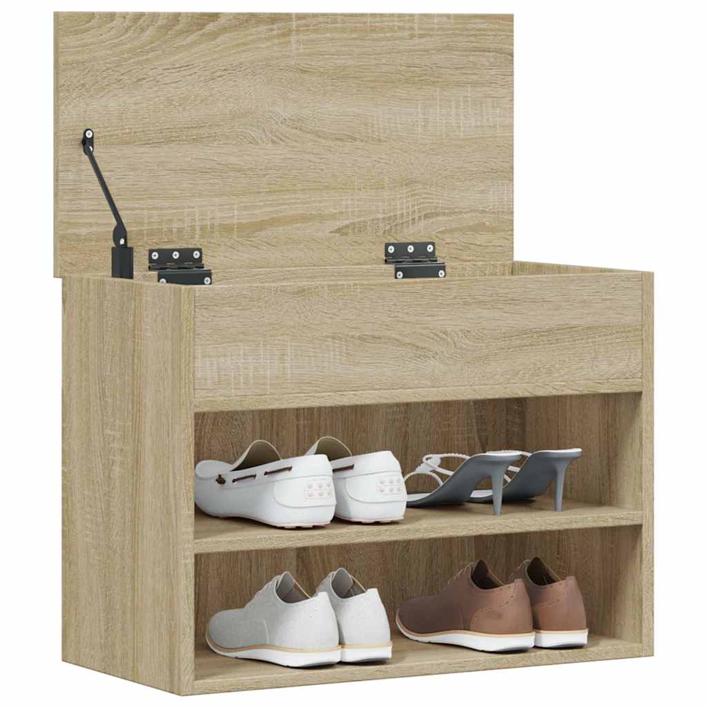 vidaXL Παπουτσοθήκη Sonoma Δρυς 60 x 30 x 45 εκ. από Επεξ. Ξύλο