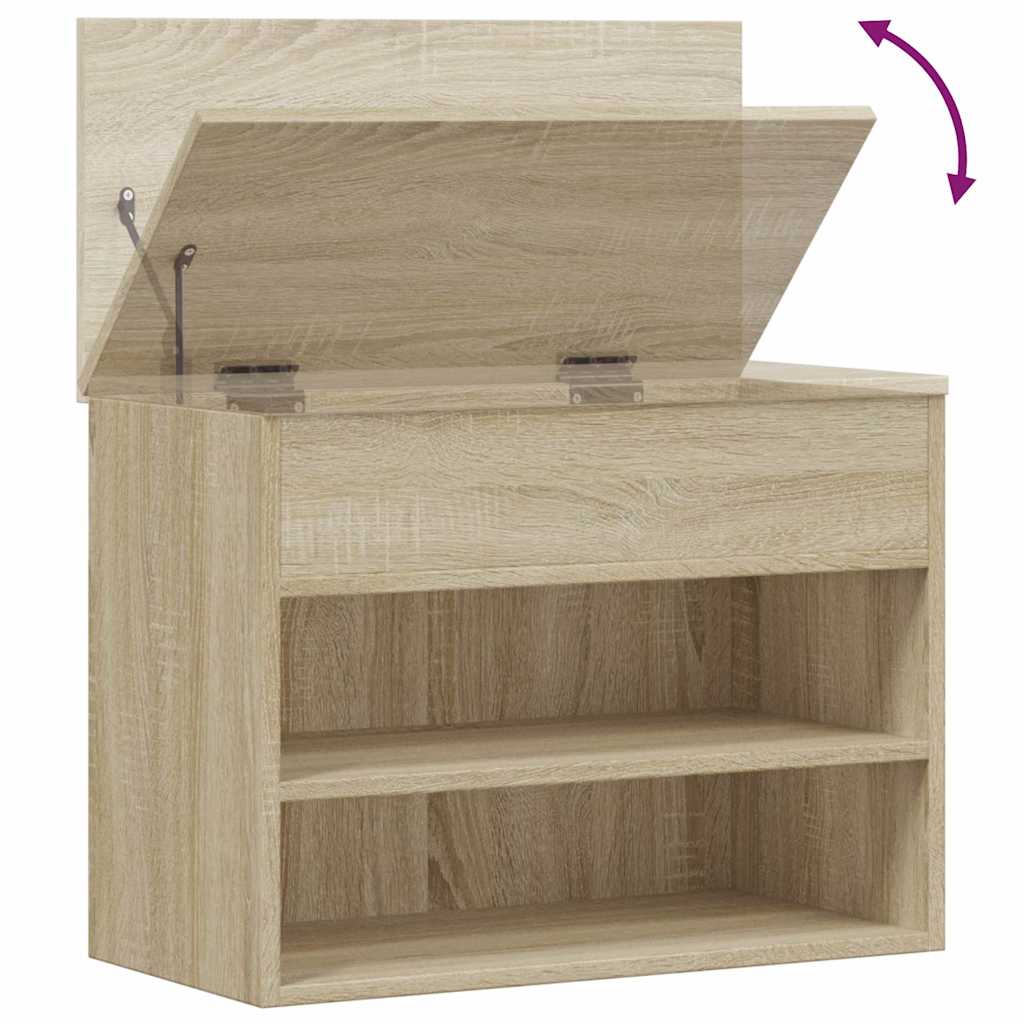 vidaXL Παπουτσοθήκη Sonoma Δρυς 60 x 30 x 45 εκ. από Επεξ. Ξύλο