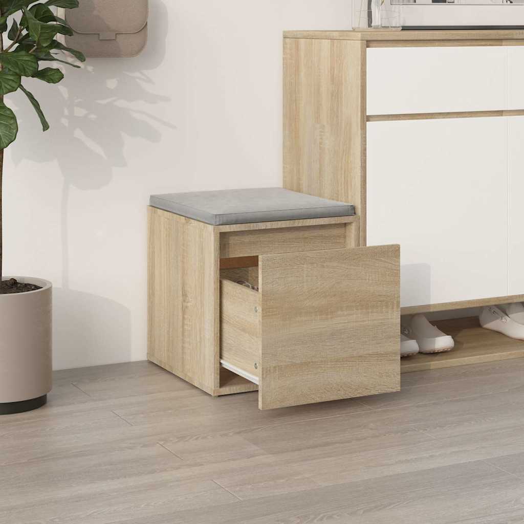 vidaXL Κουτί με Συρτάρι Sonoma Δρυς 40,5x40x40 εκ. Επεξεργασμένο Ξύλο