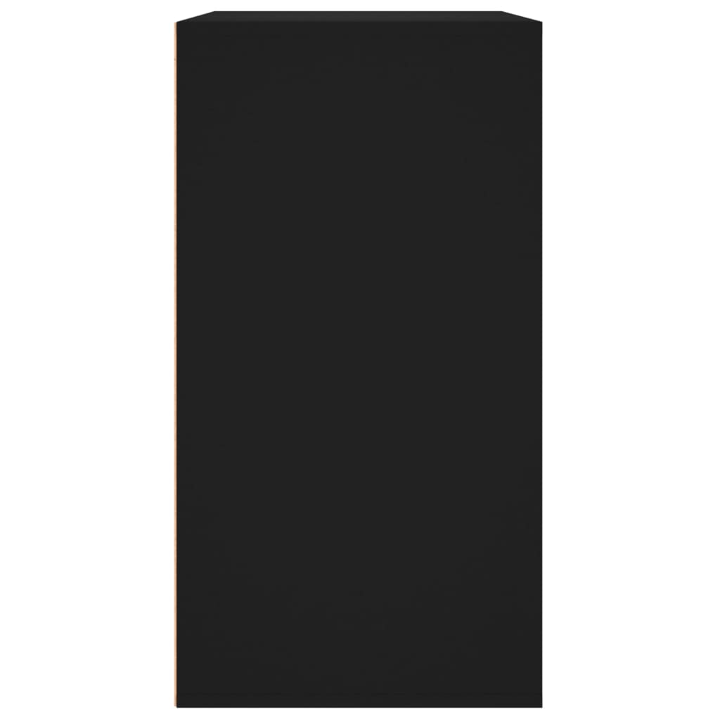 vidaXL Ντουλάπι Καλλυντικών Μαύρο 80 x 40 x 75 εκ. Επεξεργασμένο ξύλο