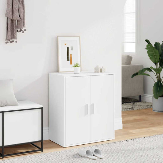 vidaXL Παπουτσοθήκη Λευκή 60 x 35 x 70 εκ. από Επεξ. Ξύλο