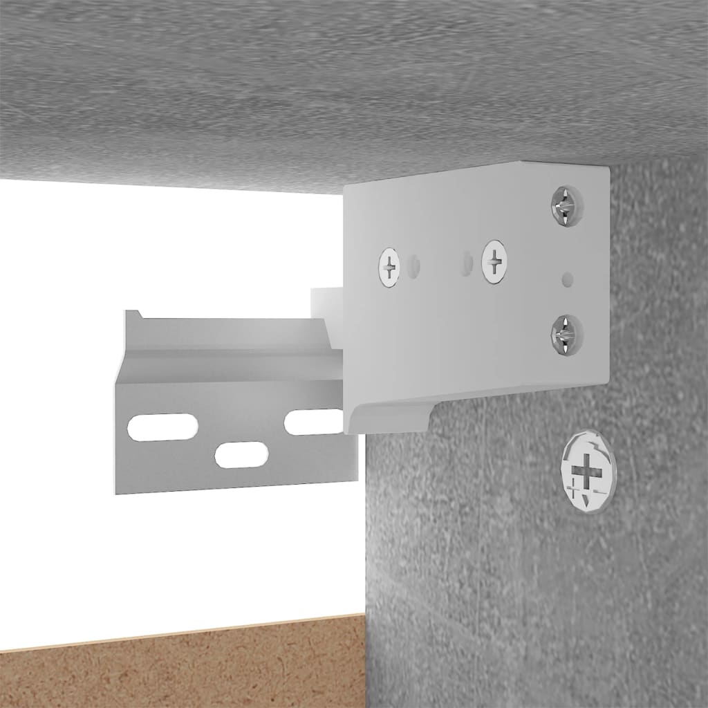 vidaXL Παπουτσοθήκη Γκρι Σκυροδέματος 60 x 35 x 70 εκ. από Επεξ. Ξύλο