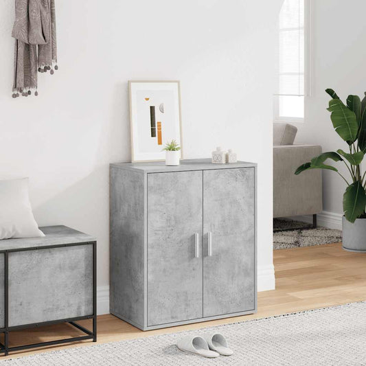 vidaXL Παπουτσοθήκη Γκρι Σκυροδέματος 60 x 35 x 70 εκ. από Επεξ. Ξύλο